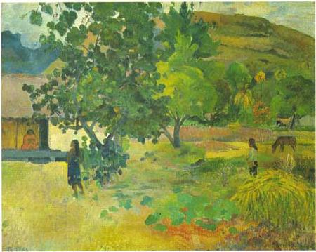 Paul Gauguin La maison Sweden oil painting art